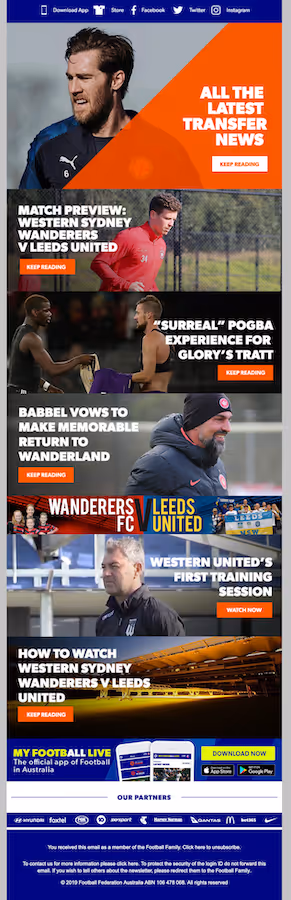 screenshot of email view in the browser